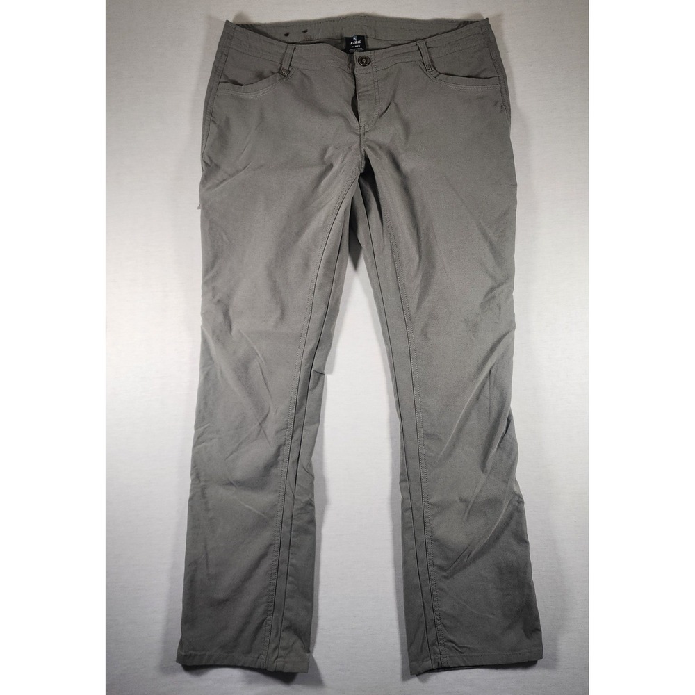 Kuhl Legendary Hiking Pants Womens 14 Regular Gray Outdoor Straight Leg Durable